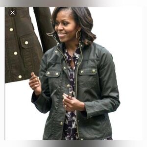 J.Crew Relaxed‎ Boyfriend Field Jacket large Green SZ M